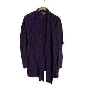 Barefoot Dreams Dark Purple Soft Cardigan XXS/XS